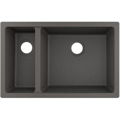 Chiuvetă de bucătărie Hansgrohe S51 - Sub-blat, Gri Piatră, 1,5 boluri Chiuvetă de bucătărie Hansgrohe S51 - Sub-blat, Gri Piatră, 1,5 boluri