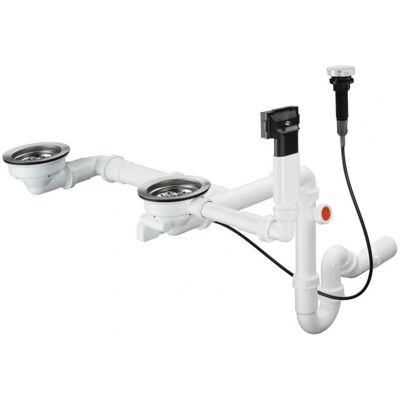Hansgrohe D17-10 Automatischer Abfluss für Doppel-Graniteinbauwaschbecken Hansgrohe D17-10 Automatischer Abfluss für Doppel-Graniteinbauwaschbecken