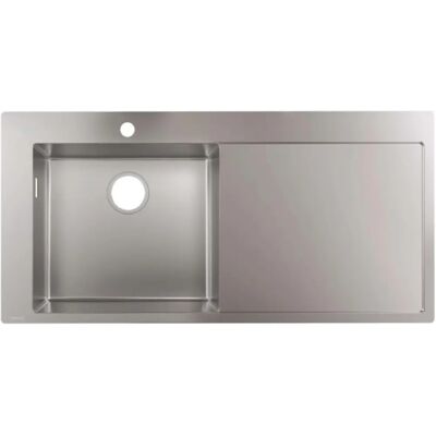 Chiuvetă de Bucătărie Hansgrohe S71 450 Inox - 1 Cuve, Uscător Dreapta Chiuvetă de Bucătărie Hansgrohe S71 450 Inox - 1 Cuve, Uscător Dreapta
