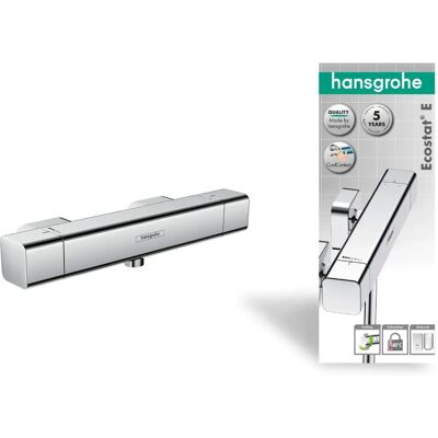 HANSGROHE Ecostat E Termostat de Duș - Argintiu (cromat) - Siguranță, Design Modern HANSGROHE Ecostat E Termostat de Duș - Argintiu (cromat) - Siguranță, Design Modern