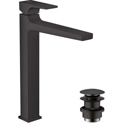 Hansgrohe Metropol Miscelatore lavabo - Nero, protrusione 204mm, Modello 260 Hansgrohe Metropol Miscelatore lavabo - Nero, protrusione 204mm, Modello 260