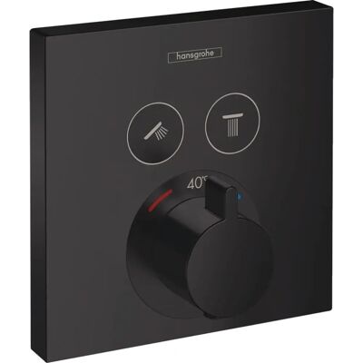Hansgrohe ShowerSelect Thermostat - Matt Schwarz - 2 Funktionen Hansgrohe ShowerSelect Thermostat - Matt Schwarz - 2 Funktionen