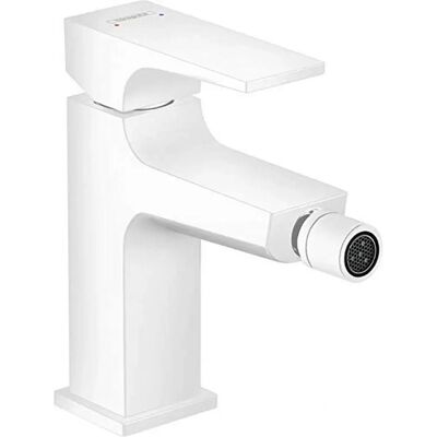 Mischiatore monocomando Hansgrohe Metropol per bidet - Push-Open - Bianco opaco Mischiatore monocomando Hansgrohe Metropol per bidet - Push-Open - Bianco opaco