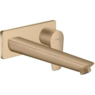 Hansgrohe Talis E Bateria umywalkowa - Montaż ścienny, 225mm, szczotkowany brąz Hansgrohe Talis E Bateria umywalkowa - Montaż ścienny, 225mm, szczotkowany brąz