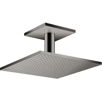 Tête de douche Hansgrohe Axor - 300x300mm - Chrome noir poli - Montage plafond - Publicité Tête de douche Hansgrohe Axor - 300x300mm - Chrome noir poli - Montage plafond - Publicité