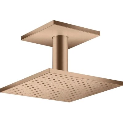 Hansgrohe AXOR ShowerSolutions Pomme de douche plafond - 250/250 - Or rouge brossé - Publicité Hansgrohe AXOR ShowerSolutions Pomme de douche plafond - 250/250 - Or rouge brossé - Publicité
