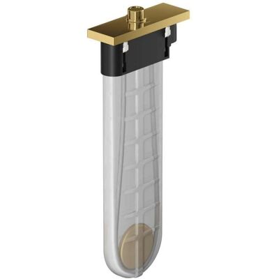 Hansgrohe Set de suport pătrat pentru duș și marginea căzii - Auriu lustruit Hansgrohe Set de suport pătrat pentru duș și marginea căzii - Auriu lustruit