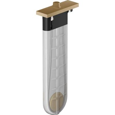 Accesorii de baie Hansgrohe - Bronz periat, pătrat, pentru cadă și faianță Accesorii de baie Hansgrohe - Bronz periat, pătrat, pentru cadă și faianță