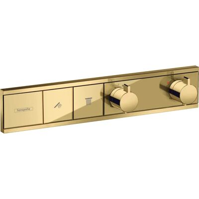 Hansgrohe RainSelect Thermostat - Polished Gold Optic - 2 Funktionen - Wandmontage Hansgrohe RainSelect Thermostat - Polished Gold Optic - 2 Funktionen - Wandmontage