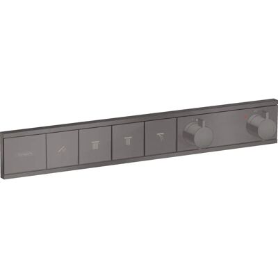 Hansgrohe Rainselect Termostato - Montaggio a Parete, Nero Spazzolato, 4 Funzioni Hansgrohe Rainselect Termostato - Montaggio a Parete, Nero Spazzolato, 4 Funzioni