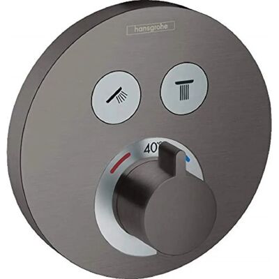 Hansgrohe ShowerSelect S Thermostat Unterputz - 2 Funktionen, Schwarz-Chrom Hansgrohe ShowerSelect S Thermostat Unterputz - 2 Funktionen, Schwarz-Chrom