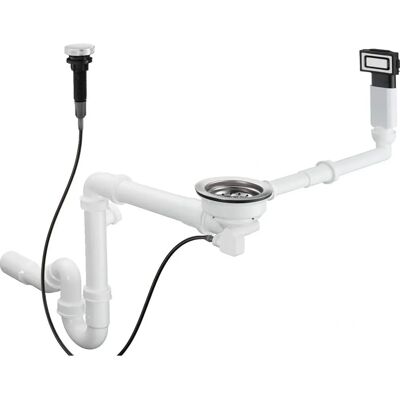 Sistema di scarico e troppopieno automatico Hansgrohe - Per lavabo singolo Sistema di scarico e troppopieno automatico Hansgrohe - Per lavabo singolo