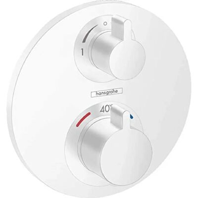 Hansgrohe Ecostat S Jeu de Thermostat - 2 Fonctions - Blanc - Publicité Hansgrohe Ecostat S Jeu de Thermostat - 2 Fonctions - Blanc - Publicité