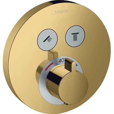 Hansgrohe 15743990 Gold Badezimmerarmatur & Thermostat - Wandmontage Hansgrohe 15743990 Gold Badezimmerarmatur & Thermostat - Wandmontage