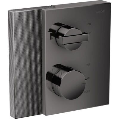 Hansgrohe Axor Edge Thermostat - Chrome Noir Poli - Haute Pression - Publicité Hansgrohe Axor Edge Thermostat - Chrome Noir Poli - Haute Pression - Publicité