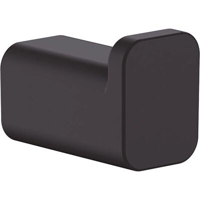 Hansgrohe AddStoris Wall-Mounted Towel Hook - Matte Black - Wall-mounted bath towel hook Hansgrohe AddStoris Wall-Mounted Towel Hook - Matte Black - Wall-mounted bath towel hook