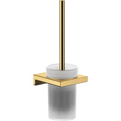 Hansgrohe AddStoris WC-Bürstengarnitur - Wandmontage, Metall, Glas, polished gold optic Hansgrohe AddStoris WC-Bürstengarnitur - Wandmontage, Metall, Glas, polished gold optic