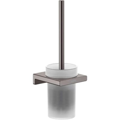 Hansgrohe AddStoris WC-Bürstengarnitur - Wandmontage, gebürstet schwarz Chrome Hansgrohe AddStoris WC-Bürstengarnitur - Wandmontage, gebürstet schwarz Chrome