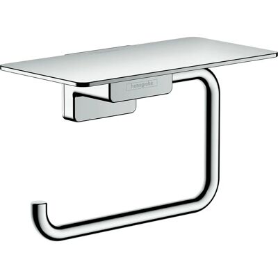 Hansgrohe 41772000 Wandmontierter Toilettenpapierhalter mit Ablage - WC-Rollenhalter Hansgrohe 41772000 Wandmontierter Toilettenpapierhalter mit Ablage - WC-Rollenhalter
