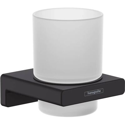 Porta spazzolino AddStoris di Hansgrohe, nero opaco - Accessorio bagno Porta spazzolino AddStoris di Hansgrohe, nero opaco - Accessorio bagno
