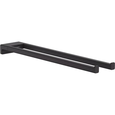 Hansgrohe AddStoris Wandmontierter Doppel-Handtuchhalter - Matteschwarz Hansgrohe AddStoris Wandmontierter Doppel-Handtuchhalter - Matteschwarz