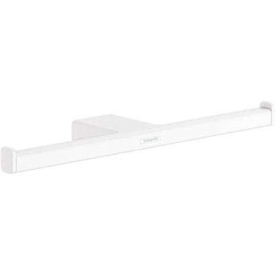 Hansgrohe AddStoris Toilettenpapierhalter - Doppel, Wandmontage, Metall, Mattweiß Hansgrohe AddStoris Toilettenpapierhalter - Doppel, Wandmontage, Metall, Mattweiß