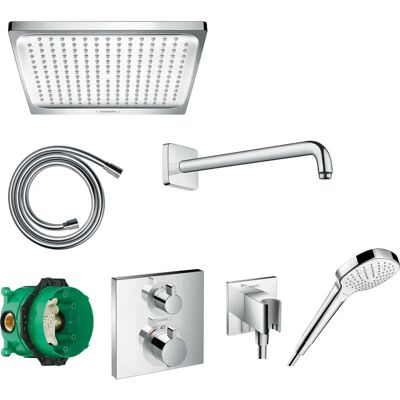 Hansgrohe Ecostat Carré Vert - Système de Douche Hansgrohe Ecostat Carré Vert - Système de Douche