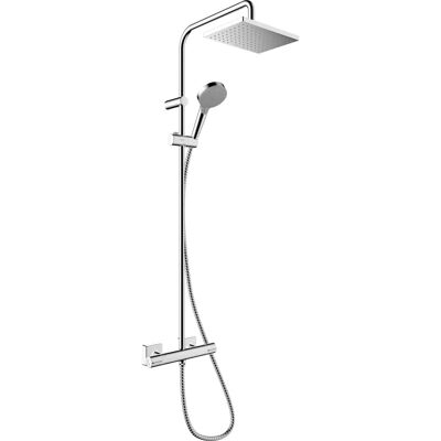 Système de douche Hansgrohe Vernis Shape 230 avec thermostat - Chrome Système de douche Hansgrohe Vernis Shape 230 avec thermostat - Chrome
