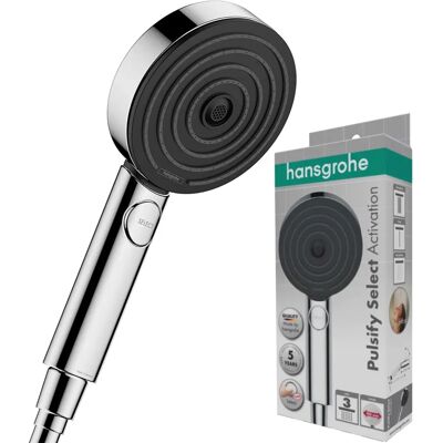 HANSGROHE Pulsify Select S Handbrause - 3 Strahlarten HANSGROHE Pulsify Select S Handbrause - 3 Strahlarten