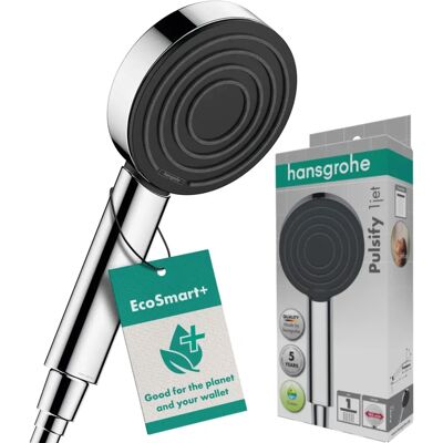 Hansgrohe Pulsify S Bruserskål - EcoSmart Green, Krom, 10,5cm Hansgrohe Pulsify S Bruserskål - EcoSmart Green, Krom, 10,5cm