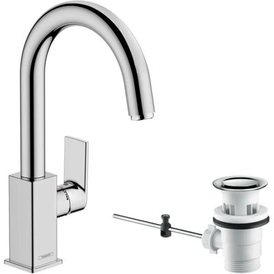 Hansgrohe Vernis Shape Bathroom Basin Mixer Tap - Chrome Hansgrohe Vernis Shape Bathroom Basin Mixer Tap - Chrome