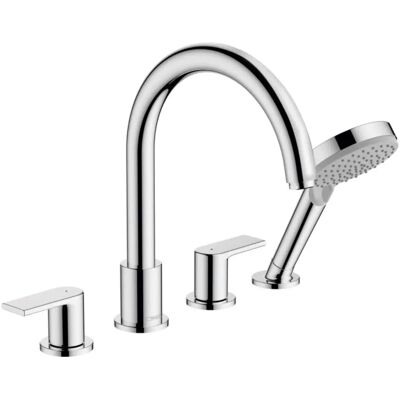Hansgrohe Vernis Shape - Mischbatterie für Badewannenrand, 4 Löcher, Chrom Hansgrohe Vernis Shape - Mischbatterie für Badewannenrand, 4 Löcher, Chrom