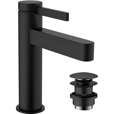 Hansgrohe Finoris Mat Zwart Kraan - 139mm Uitstekend - Modern Design Hansgrohe Finoris Mat Zwart Kraan - 139mm Uitstekend - Modern Design