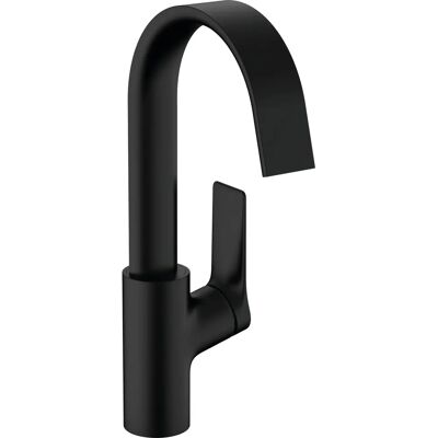 Hansgrohe Vivenis - Matteschwarzarmatur mit Drehbrause & Ablauf Hansgrohe Vivenis - Matteschwarzarmatur mit Drehbrause & Ablauf