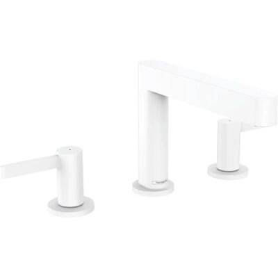 Hansgrohe Finoris 3-Loch Waschtischarmatur - EcoSmart, Weiss Matt Hansgrohe Finoris 3-Loch Waschtischarmatur - EcoSmart, Weiss Matt