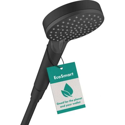 Hansgrohe Vernis Blend EcoSmart Bruserhoved - Sort, 100mm, 2 stråleindstillinger Hansgrohe Vernis Blend EcoSmart Bruserhoved - Sort, 100mm, 2 stråleindstillinger