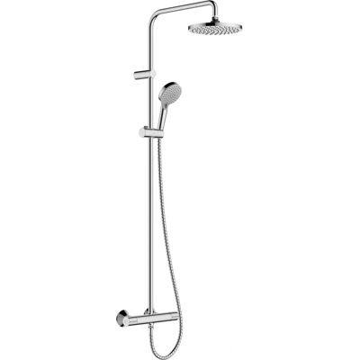 Sistem duș Hansgrohe Vernis Blend - Termostatic, Argintiu, Cap 20cm Sistem duș Hansgrohe Vernis Blend - Termostatic, Argintiu, Cap 20cm