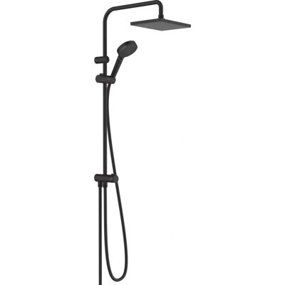 Système de douche Vernis Shape de HANSGROHE - Noir Mat - Économie d'eau Système de douche Vernis Shape de HANSGROHE - Noir Mat - Économie d'eau
