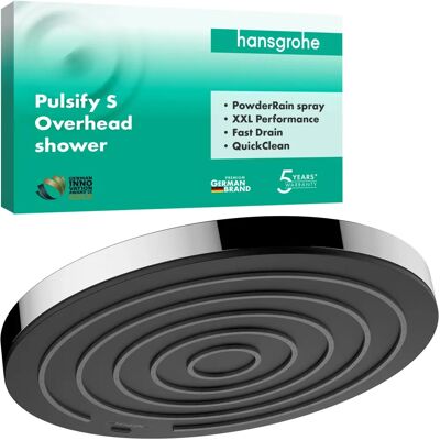 HANSGROHE Pulsify S Cap de Duș - 260mm, 1 Tip de Jet HANSGROHE Pulsify S Cap de Duș - 260mm, 1 Tip de Jet