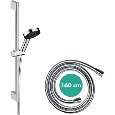 Set de duș Hansgrohe Pulsify Select Relaxation - 105mm, 3 jeturi, EcoSmart 9l/min, Bară 65cm Set de duș Hansgrohe Pulsify Select Relaxation - 105mm, 3 jeturi, EcoSmart 9l/min, Bară 65cm