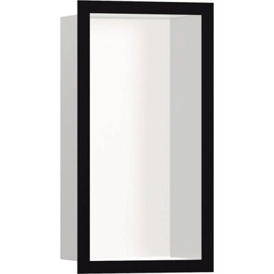 Nicho de Pared Hansgrohe XtraStoris - Acero Inoxidable y Marco Negro Nicho de Pared Hansgrohe XtraStoris - Acero Inoxidable y Marco Negro