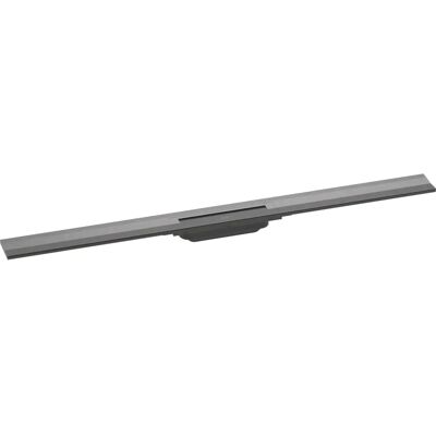 Hansgrohe RainDrain Flex Scarico Doccia - Regolabile, Cromo Nero Spazzolato Hansgrohe RainDrain Flex Scarico Doccia - Regolabile, Cromo Nero Spazzolato