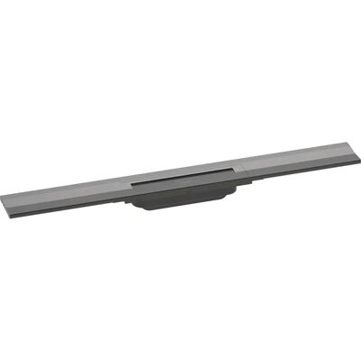 Scarico doccia RainDrain Flex Hansgrohe - Cromo nero spazzolato - Regolabile in altezza e lunghezza Scarico doccia RainDrain Flex Hansgrohe - Cromo nero spazzolato - Regolabile in altezza e lunghezza