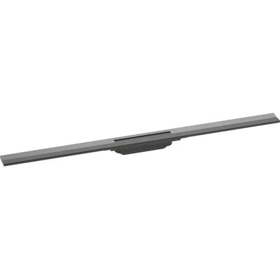 Hansgrohe RainDrain Flex Scarico Doccia - Regolabile, Cromo Nero Spazzolato Hansgrohe RainDrain Flex Scarico Doccia - Regolabile, Cromo Nero Spazzolato