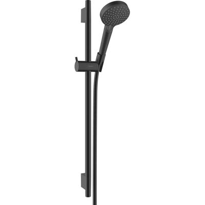 Set doccia Hansgrohe Vernis Blend - Nero opaco, barra 65cm, soffione 100mm Set doccia Hansgrohe Vernis Blend - Nero opaco, barra 65cm, soffione 100mm