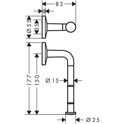 Hansgrohe Axor Toilettenpapierhalter - Universal Circular - Mattweiß - Badezimmerzubehör Hansgrohe Axor Toilettenpapierhalter - Universal Circular - Mattweiß - Badezimmerzubehör