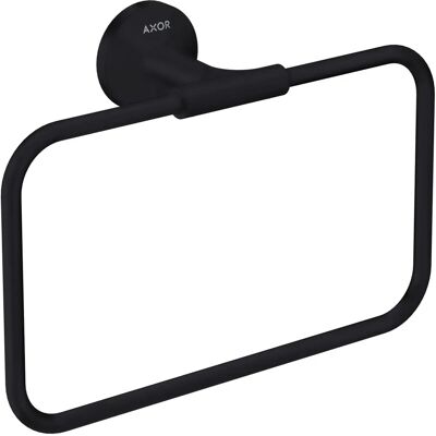 Inel pentru prosop circular universal Hansgrohe Axor - Montare pe perete - Negru mat Inel pentru prosop circular universal Hansgrohe Axor - Montare pe perete - Negru mat