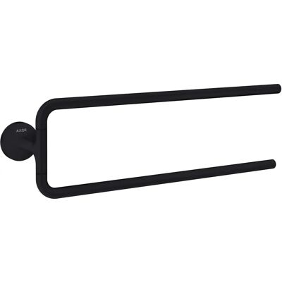 Toallero Axor Universal Circular - Montaje en pared, 490mm, Negro Mate Toallero Axor Universal Circular - Montaje en pared, 490mm, Negro Mate
