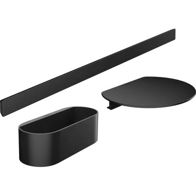 Hansgrohe WallStoris Bathroom Accessory Set Hanger Rail Basket Shelf Matt Black - Bathroom Accessory Set Hansgrohe WallStoris Bathroom Accessory Set Hanger Rail Basket Shelf Matt Black - Bathroom Accessory Set
