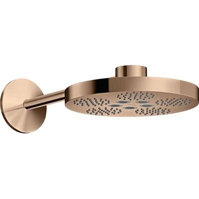HANS GROHE Axor One Tête de Douche - 280mm, 2 Types de Jet, Or Rouge Poli - Publicité HANS GROHE Axor One Tête de Douche - 280mm, 2 Types de Jet, Or Rouge Poli - Publicité